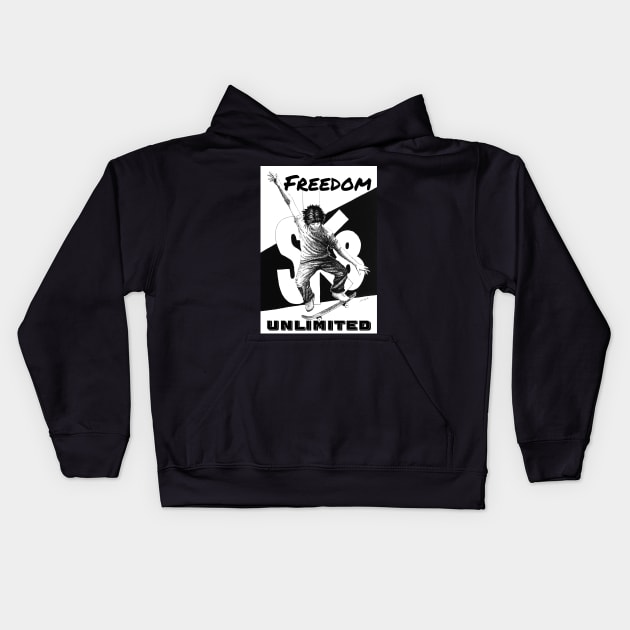 skaters Kids Hoodie by Jorge Ochoa ARTE